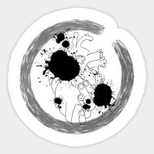 Abstract anatomy art Sticker